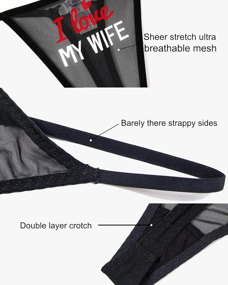 Braga tipo tanga de malla de tiro bajo