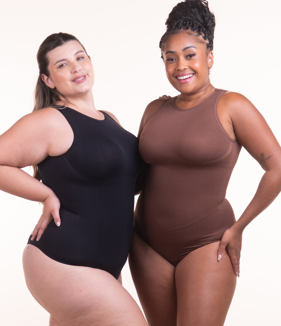 Body Chic – Body Moldeador con Escote Alto Sin Costuras