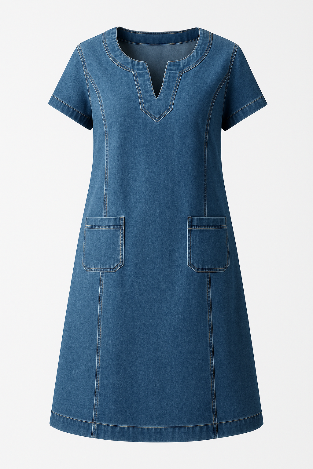 Bella™ | Soft denim dress with pockets
