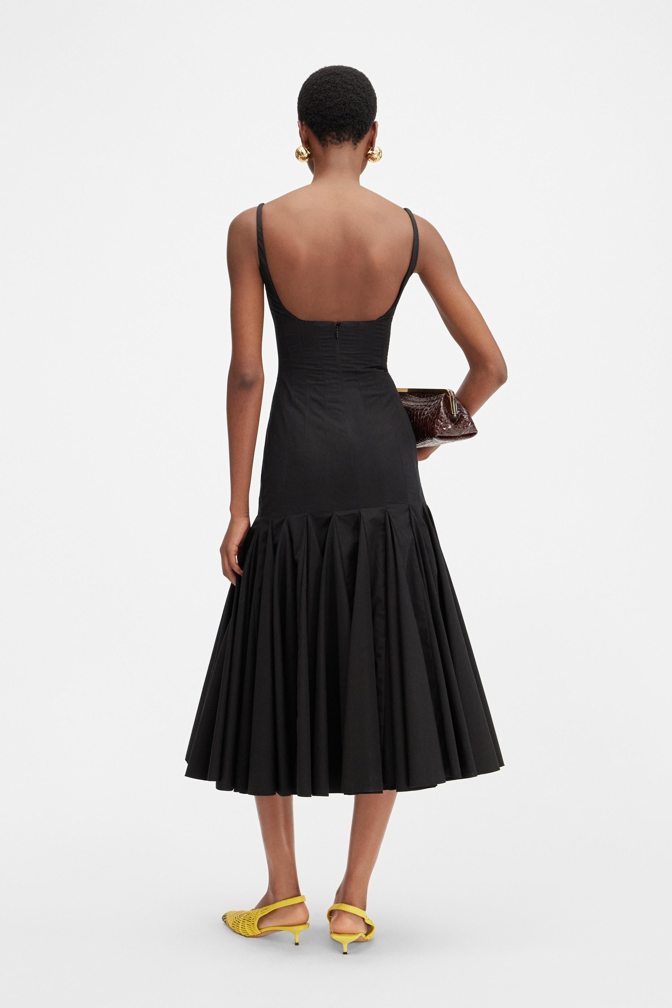 Agave Midi Dress | Tailored Elegance in a Romantic Silhouette