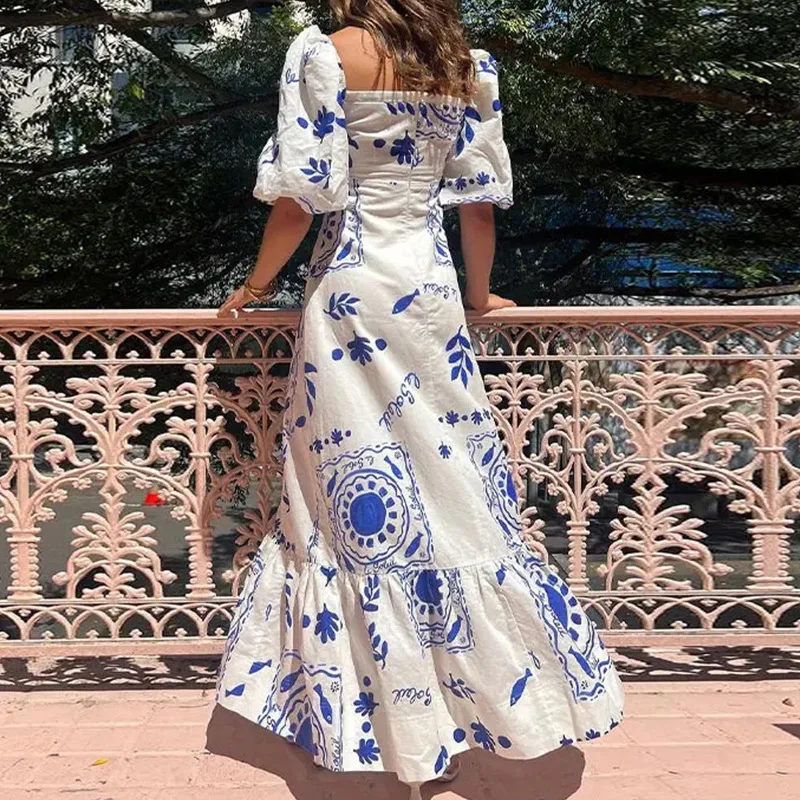 Printed Long Dress