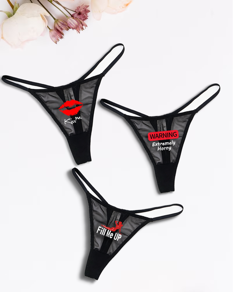 Braga tipo tanga de malla de tiro bajo