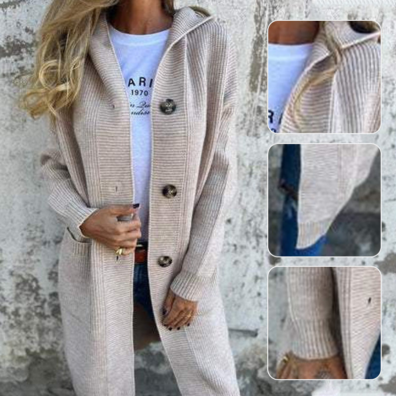 Everlyn | Cozy Hooded Knit Cardigan