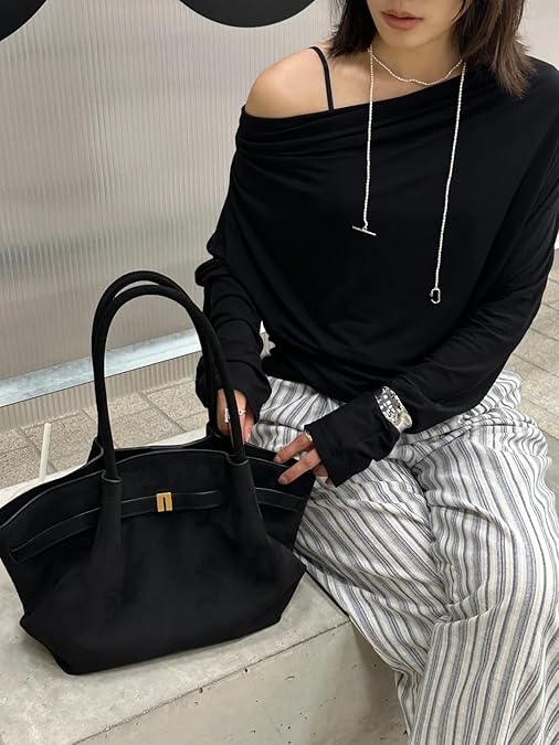 Henna™ Maxi Suede Tote Bag – Spacious Elegance with Timeless Style