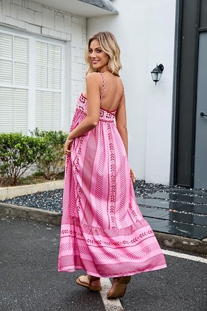 Crochet Patchwork Halter Knit Dress