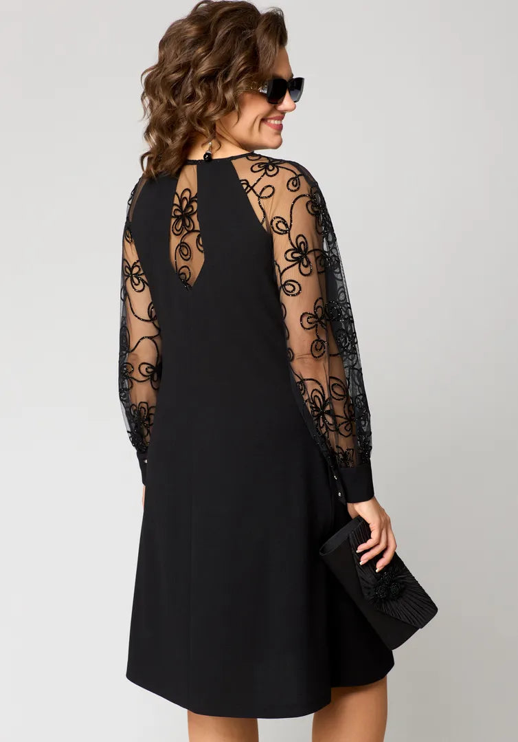 Destiny - Ttendy Lace-Sleeve Dress