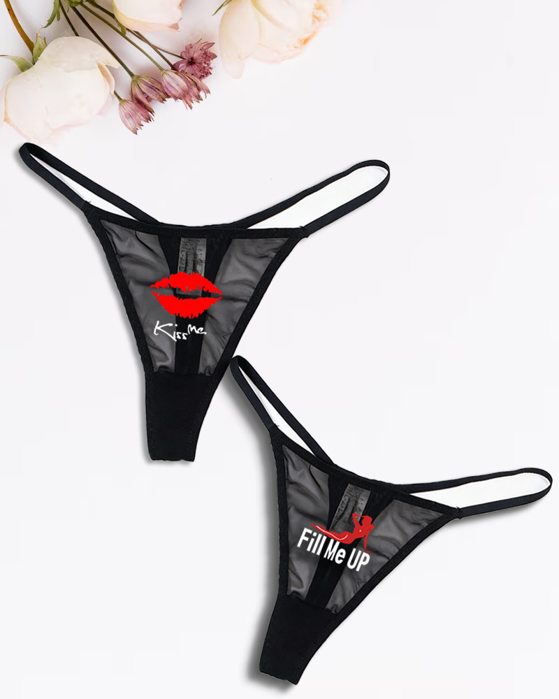 Braga tipo tanga de malla de tiro bajo