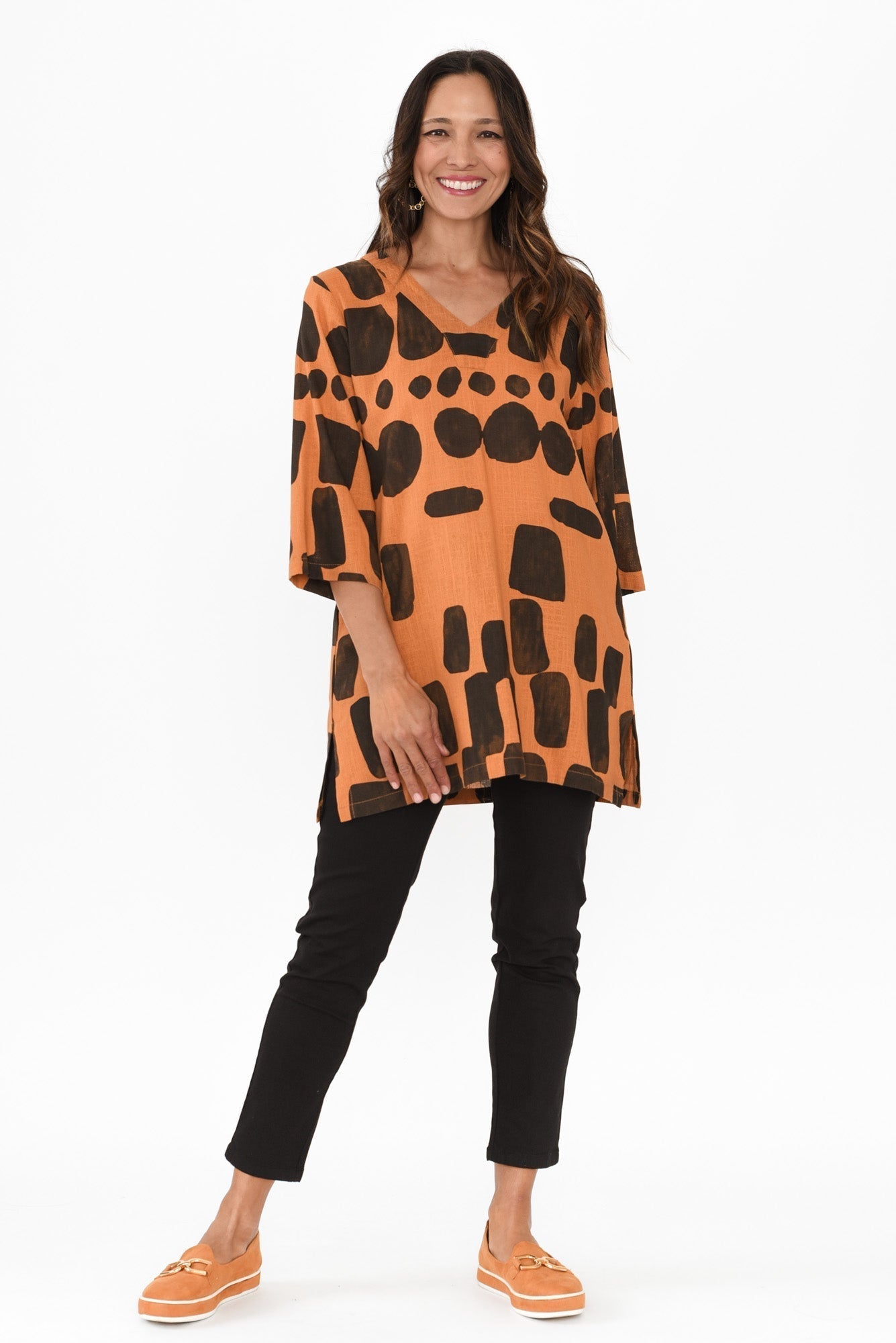 Pantalones de Algodón Elásticos Callie Negros