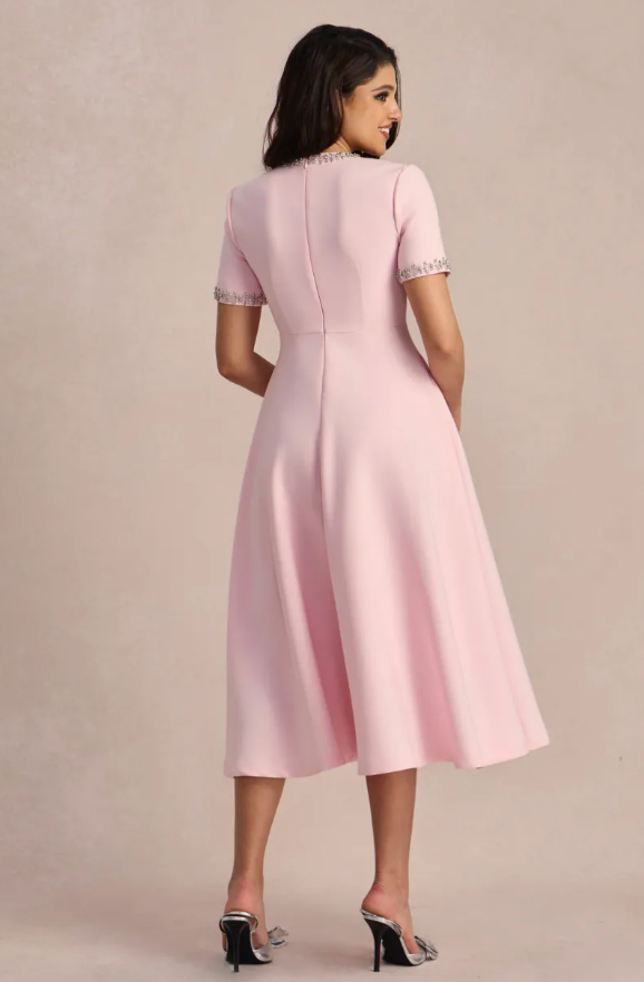 Sybil - Luxury Rhinestone Bowknot Dress