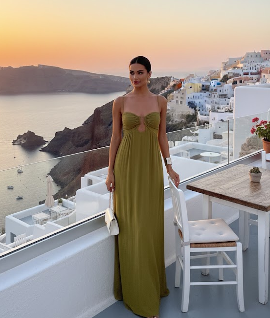 Flou Olive Morea Maxi Dress