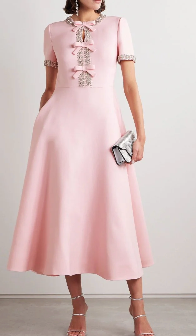 Sybil - Luxury Rhinestone Bowknot Dress