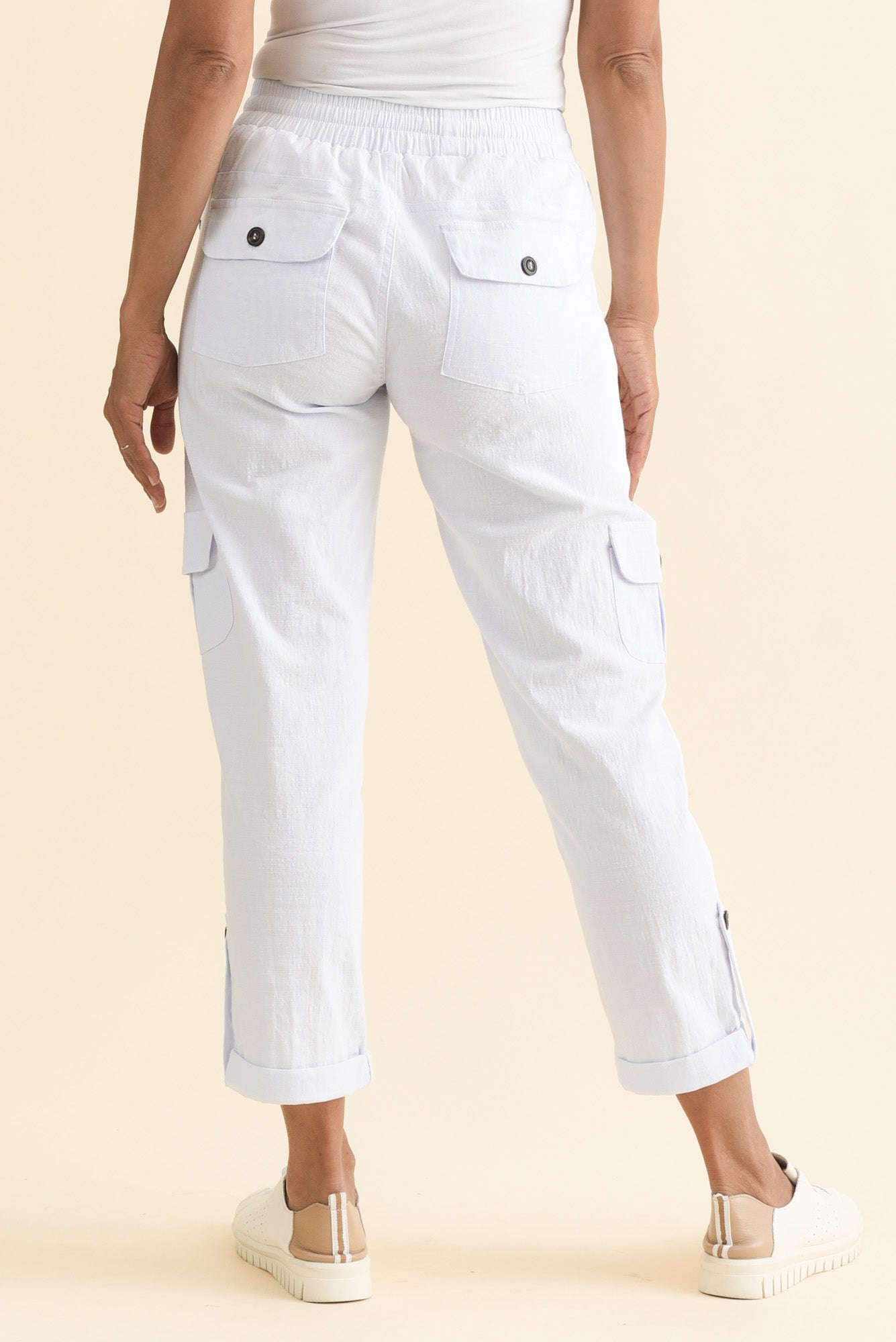 Pantalones cargo blancos Colette