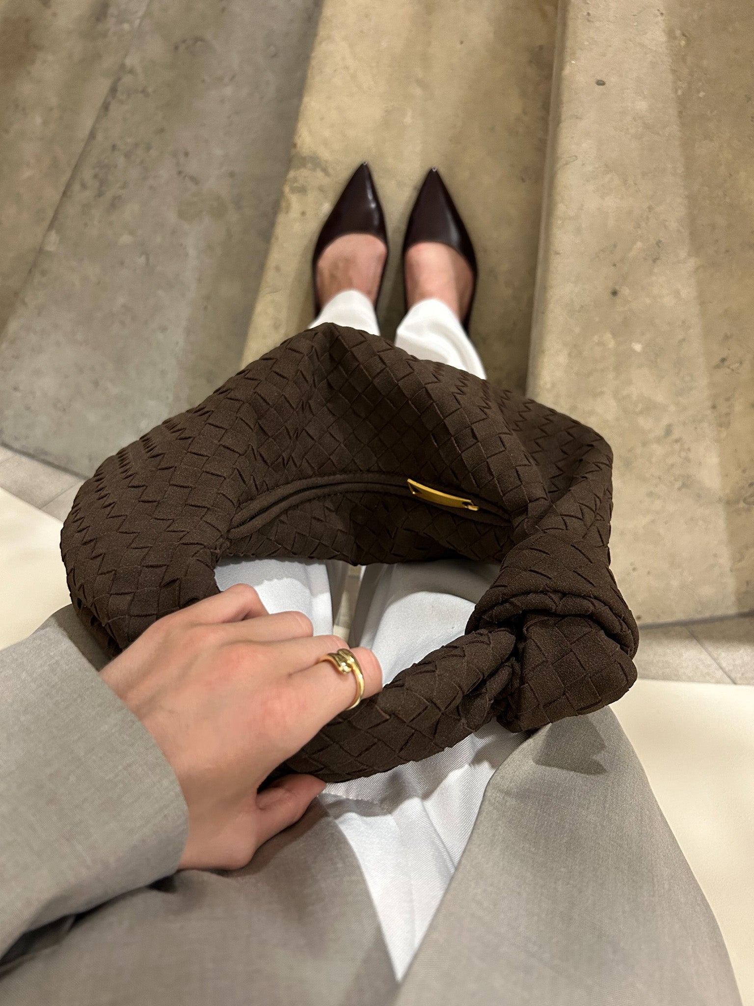 Aurelia™ Woven Suede Bag – Soft Sophistication with Distinctive Charm