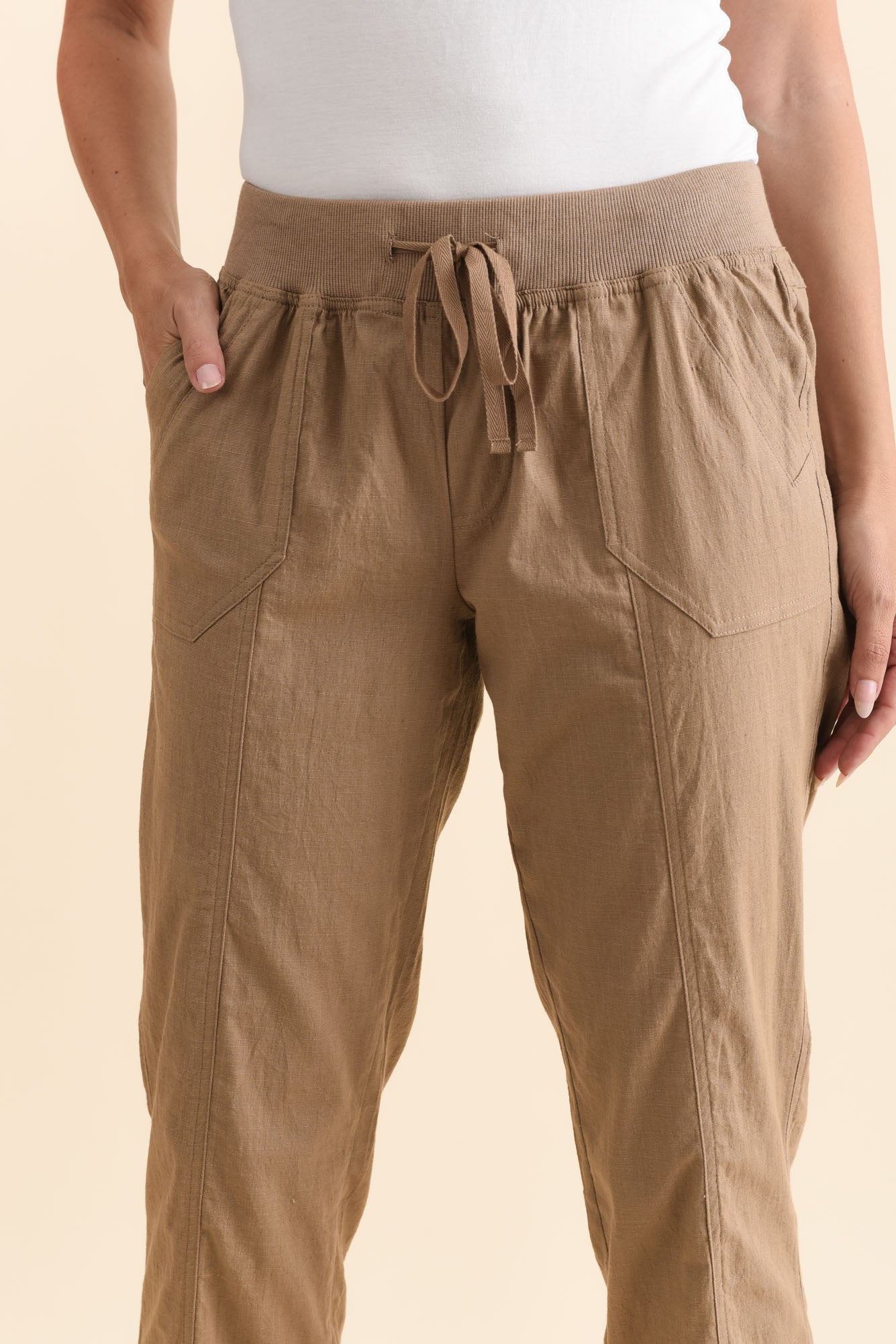 Pantalones cargo color topo Lindsay 7/8