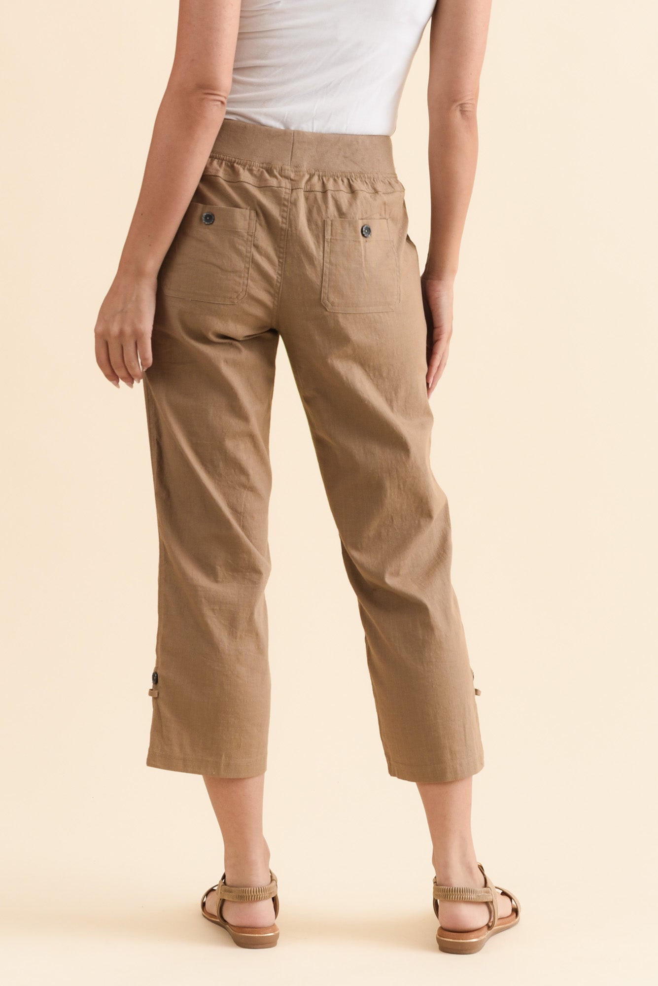 Pantalones cargo color topo Lindsay 7/8