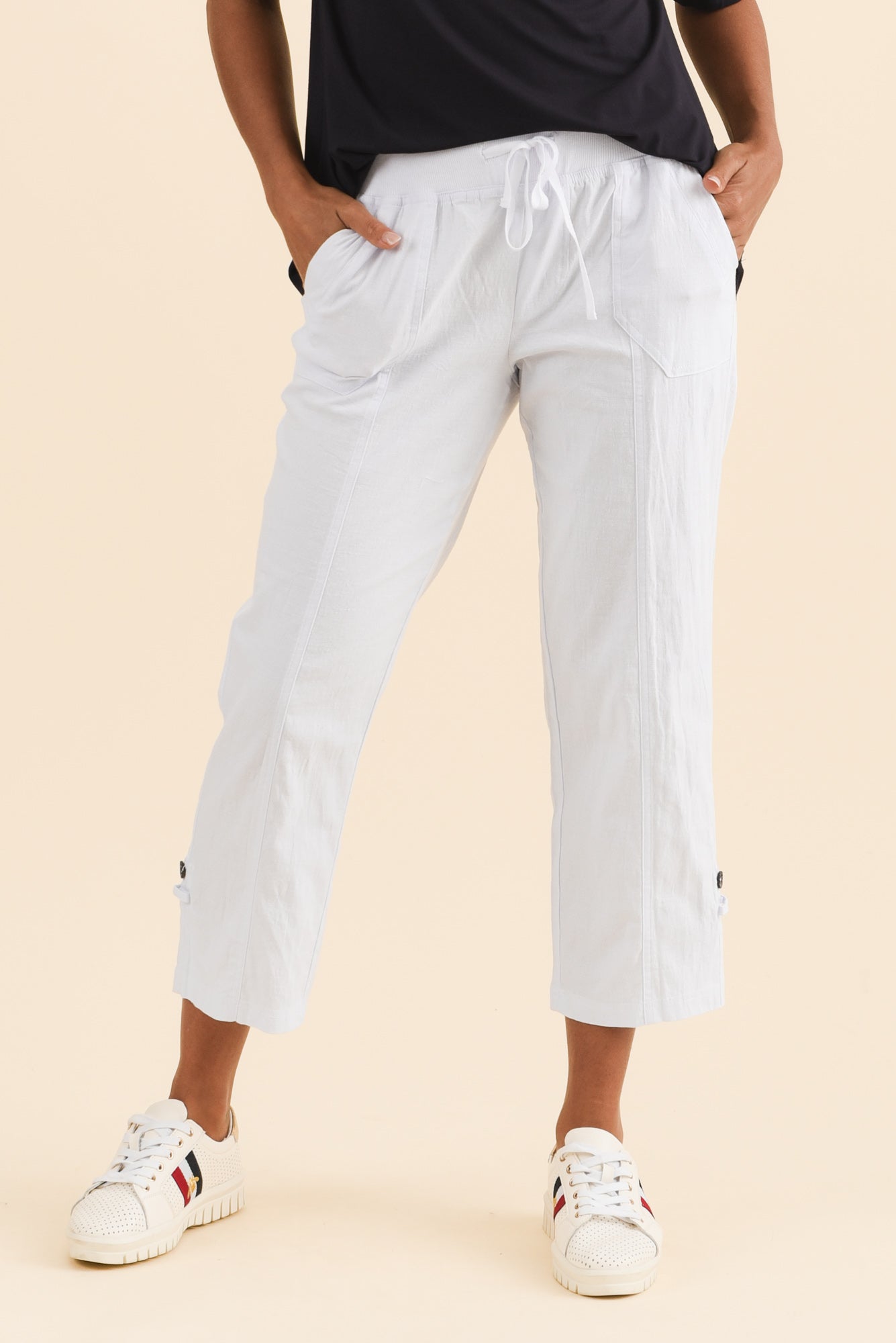 Pantalones cargo blancos Lindsay 7/8