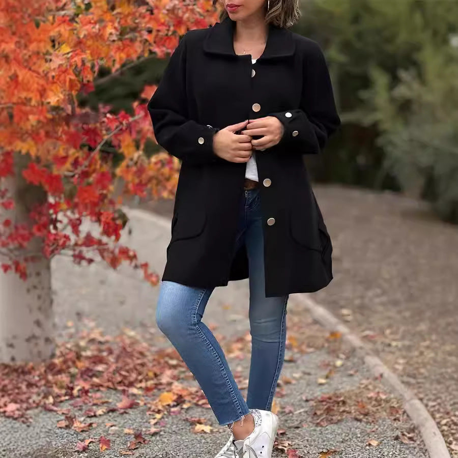 Corinne | Abrigo Clásico Oversized con Botones