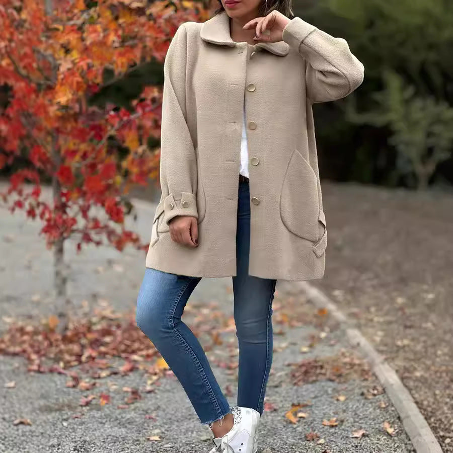 Corinne | Abrigo Clásico Oversized con Botones