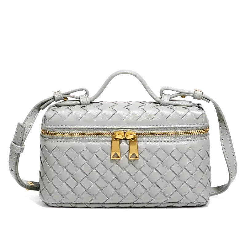 Aria Mini Bag – Compact Luxury with Woven Elegance