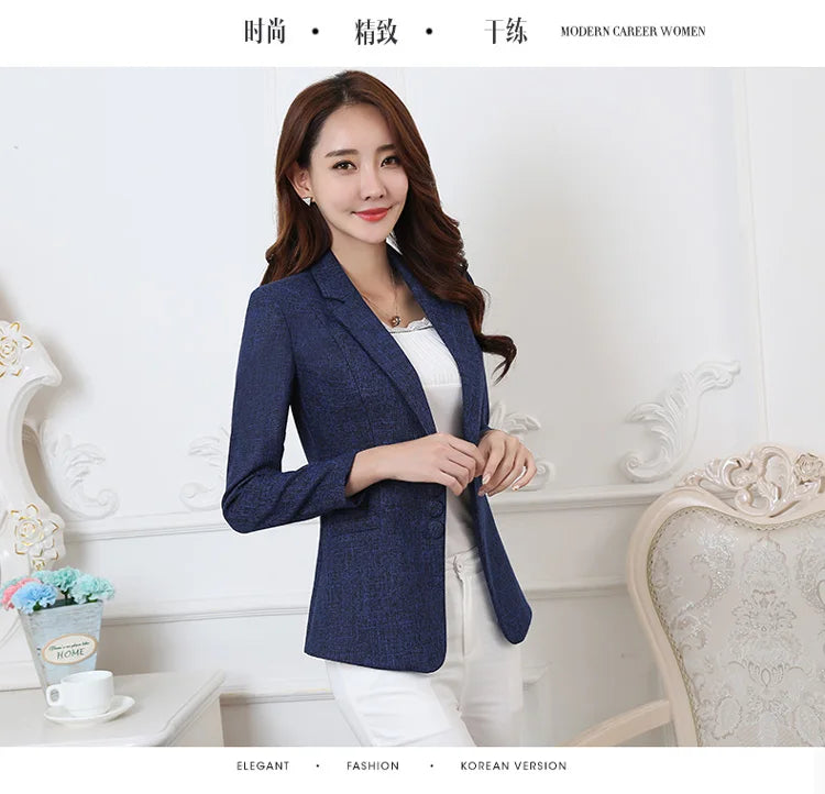 Blazer ligeiro chaquetas de trabajo