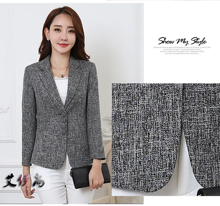 Blazer ligeiro chaquetas de trabajo