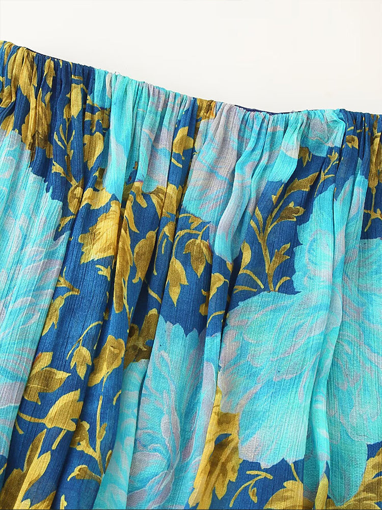 Riviera Muse™ Off-Shoulder Layered Maxi Dress