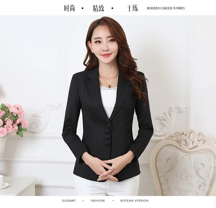 Blazer ligeiro chaquetas de trabajo