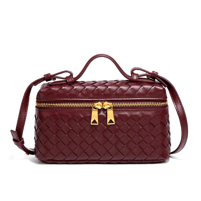 Aria Mini Bag – Compact Luxury with Woven Elegance