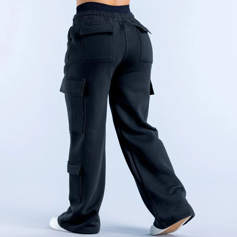 Calça feminina casual estilo americano