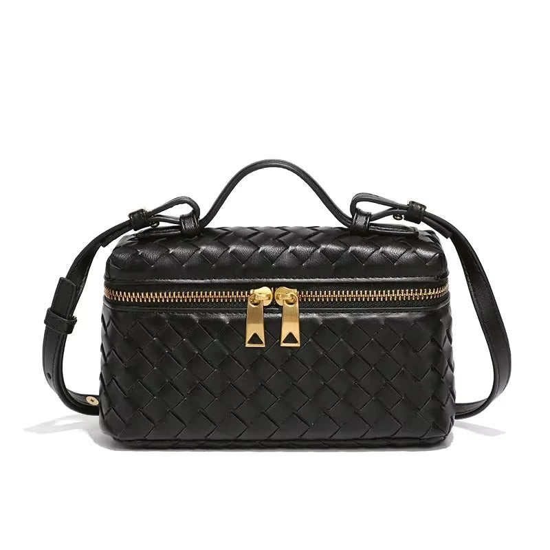 Aria Mini Bag – Compact Luxury with Woven Elegance