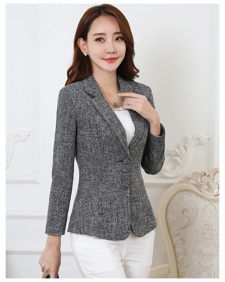 Blazer ligeiro chaquetas de trabajo