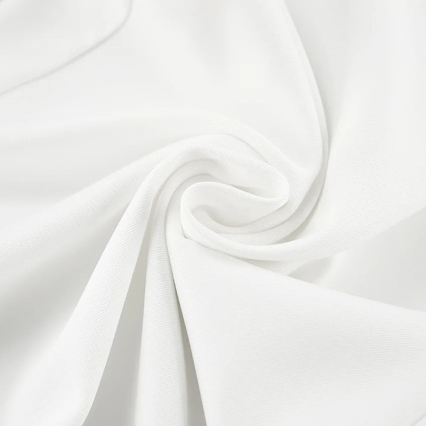 Pantalones blancos de mujer estilo lujo ligero