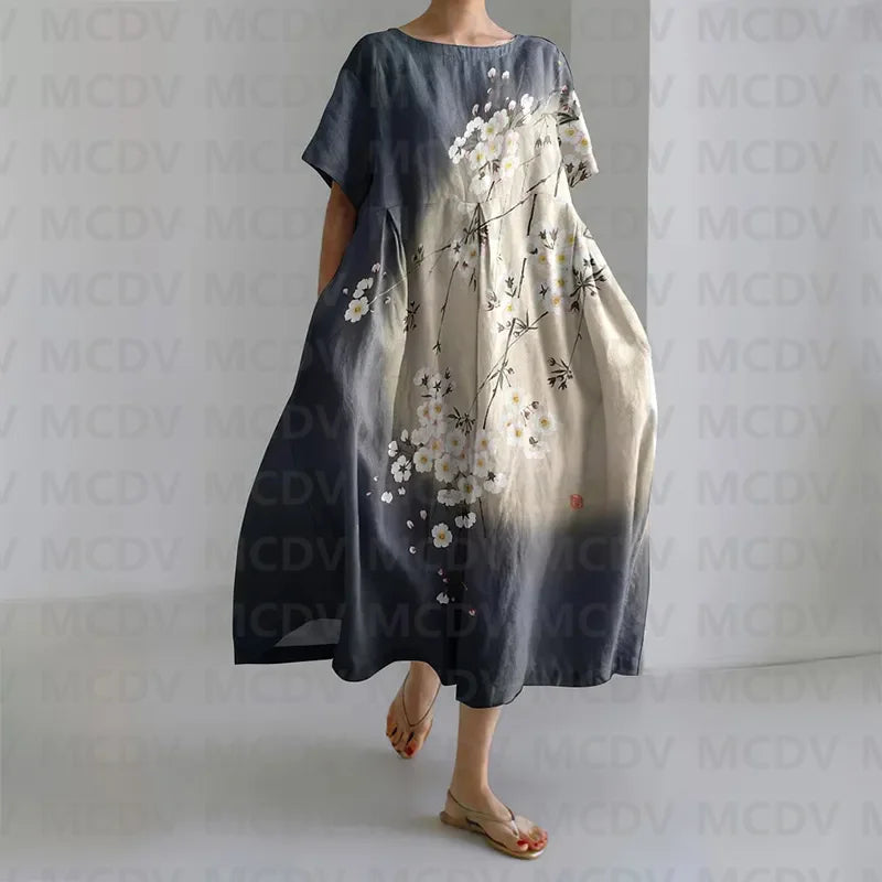 Vintage blossom MIDI dress