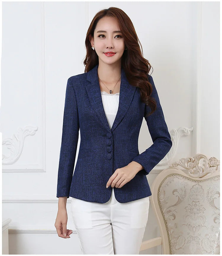 Blazer ligeiro chaquetas de trabajo