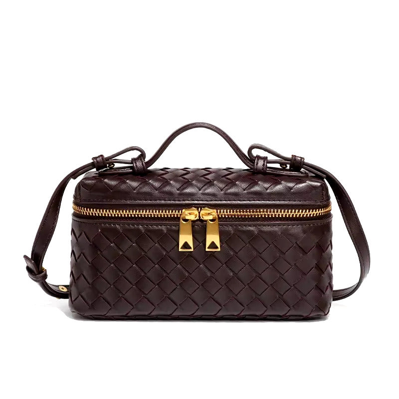 Aria Mini Bag – Compact Luxury with Woven Elegance