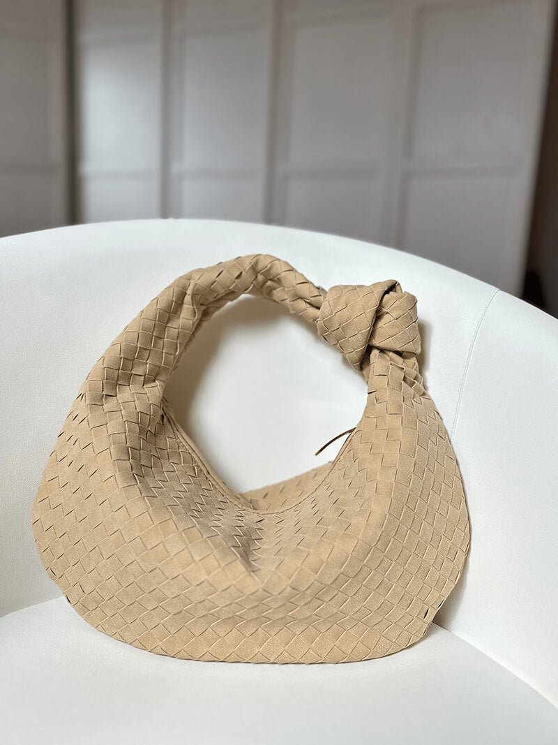 Aurelia™ Woven Suede Bag – Soft Sophistication with Distinctive Charm