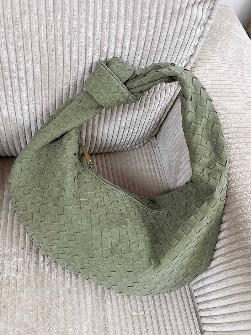 Aurelia™ Woven Suede Bag – Soft Sophistication with Distinctive Charm