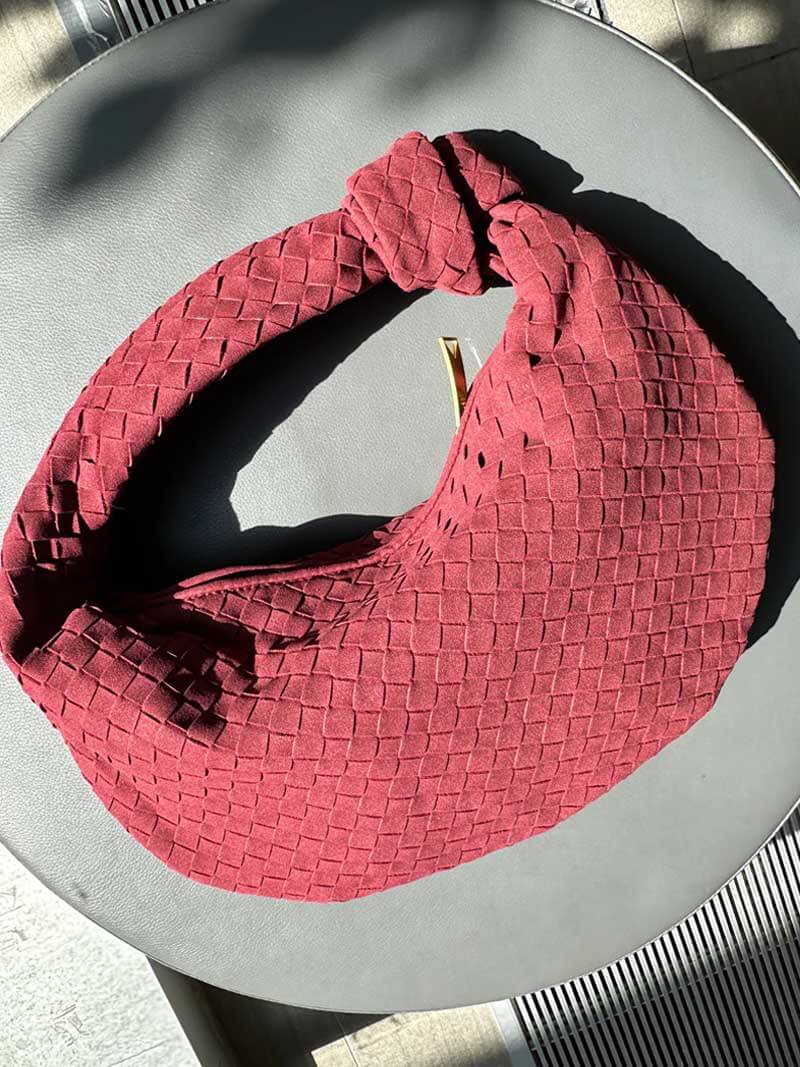 Aurelia™ Woven Suede Bag – Soft Sophistication with Distinctive Charm