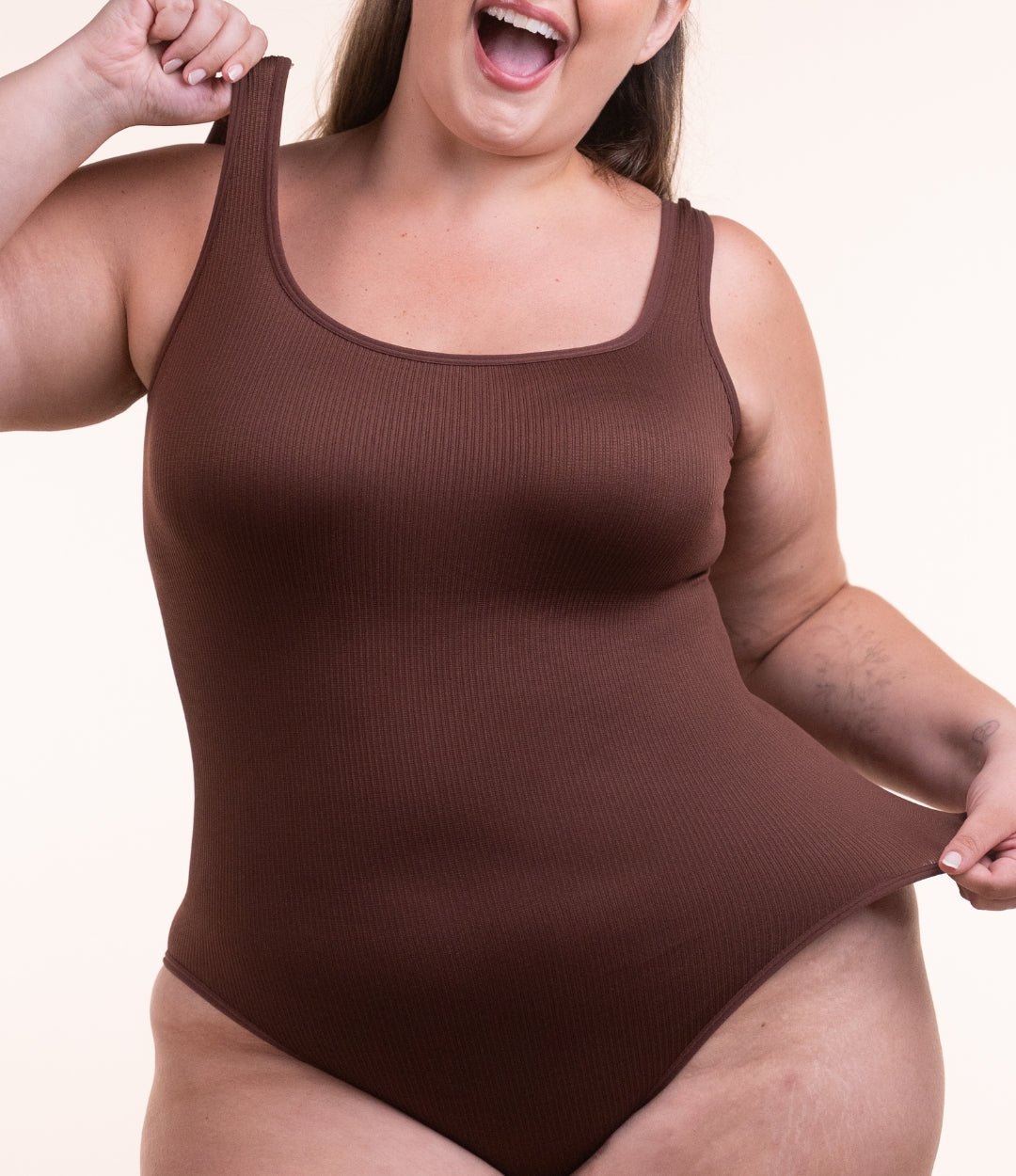 Body Shaper – Body Moldeador Acanalado con Apertura Higiénica