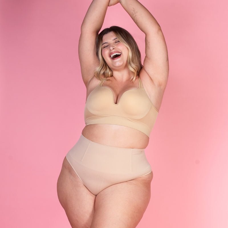 Body Shaper Canelado + Calcinha Hope - Combo Irresistível