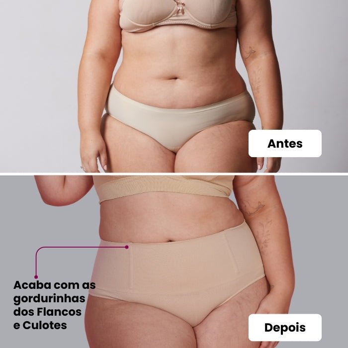 Body Shaper Canelado + Calcinha Hope - Combo Irresistível