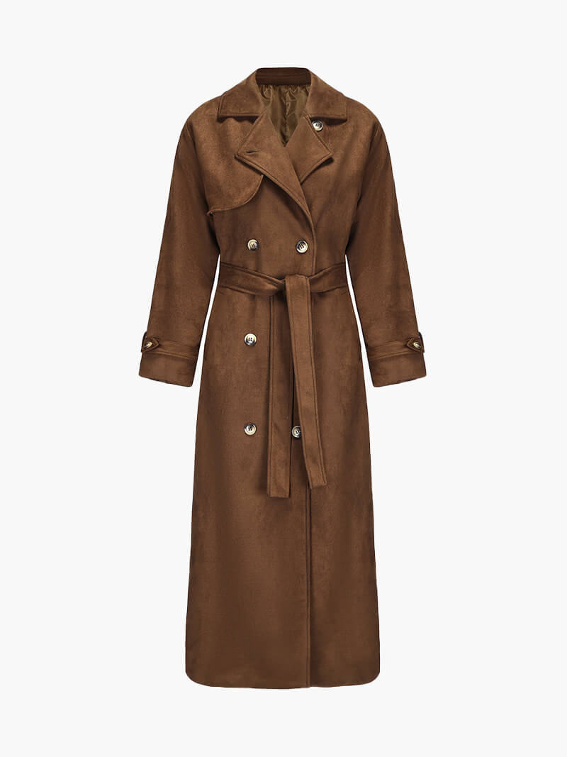 Molly | Kunstwildleder Trenchcoat