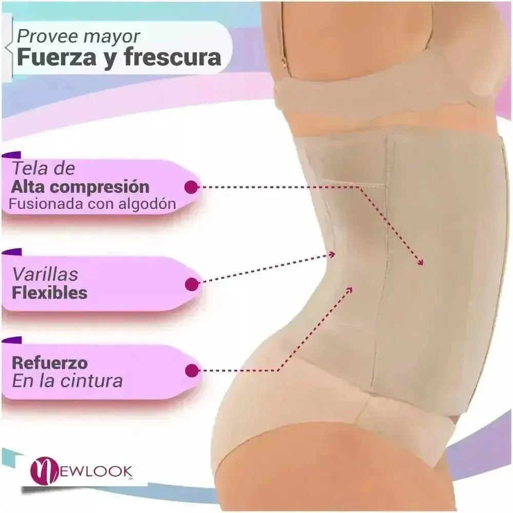 Faja Cinturilla Ultra Control Con Tela Suave y Alta Compresión New Look