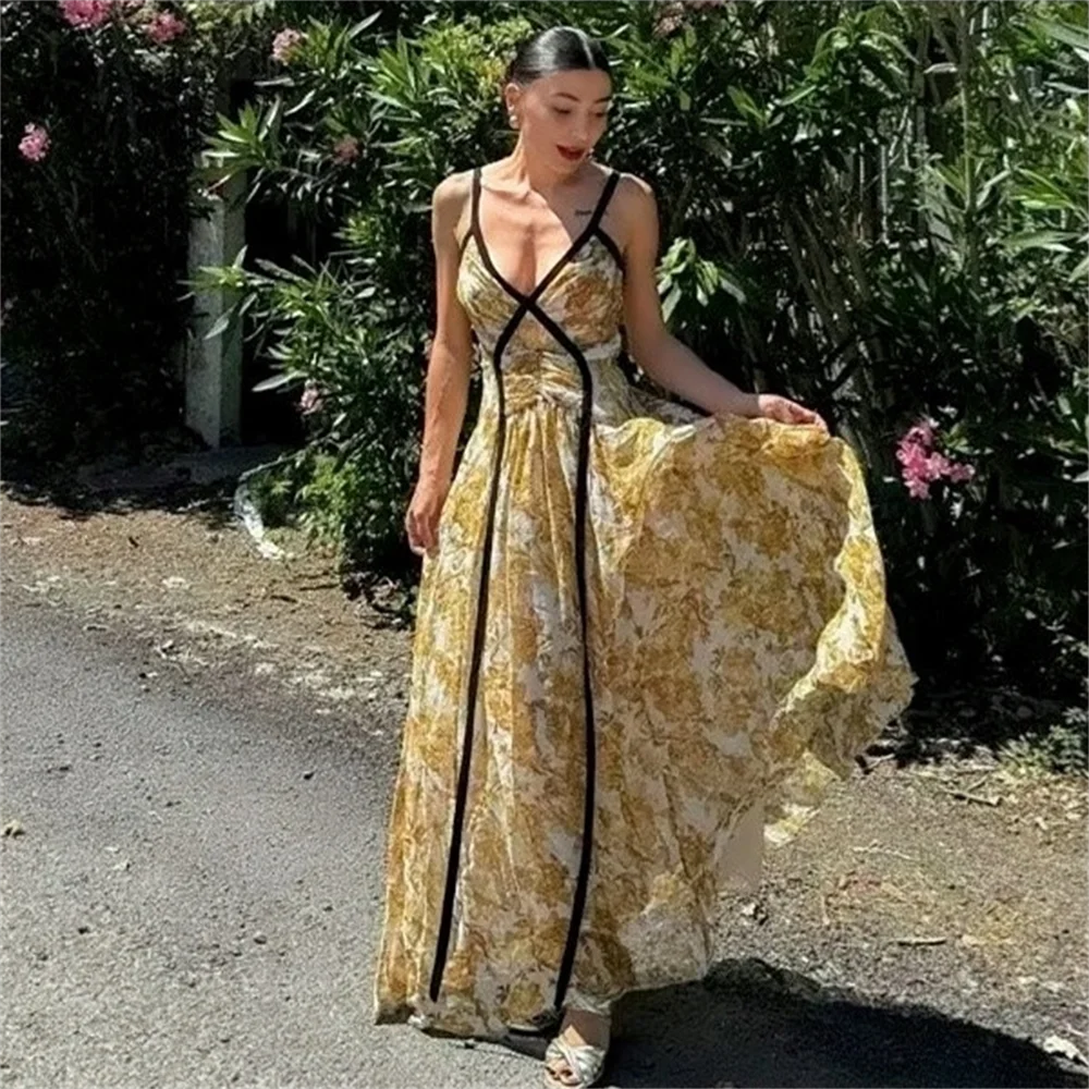 Starlit Muse™ – V-Neck Dress