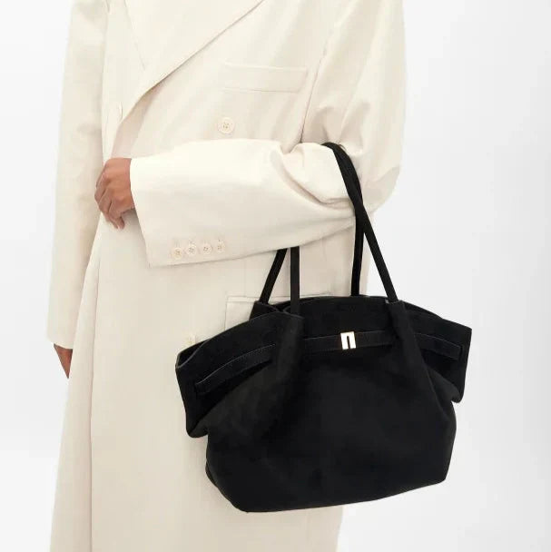 Henna™ Maxi Suede Tote Bag – Spacious Elegance with Timeless Style