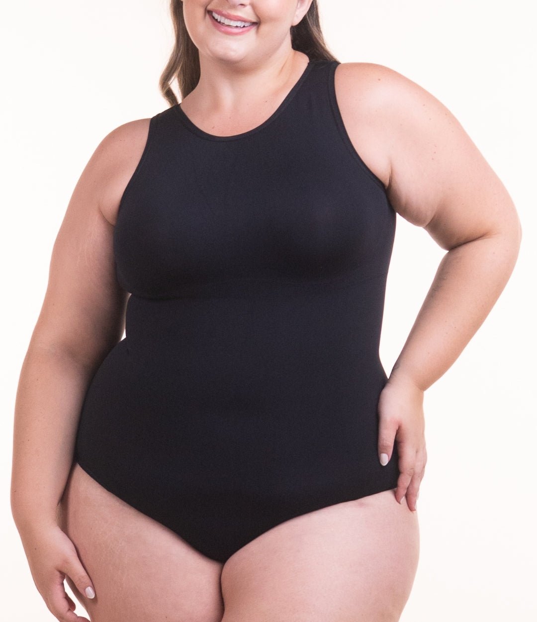 Body Chic – Body Moldeador con Escote Alto Sin Costuras