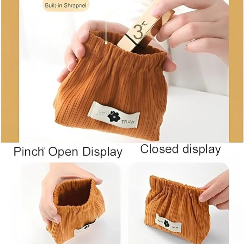 Corduroy Elastic Hair Tie Organizer