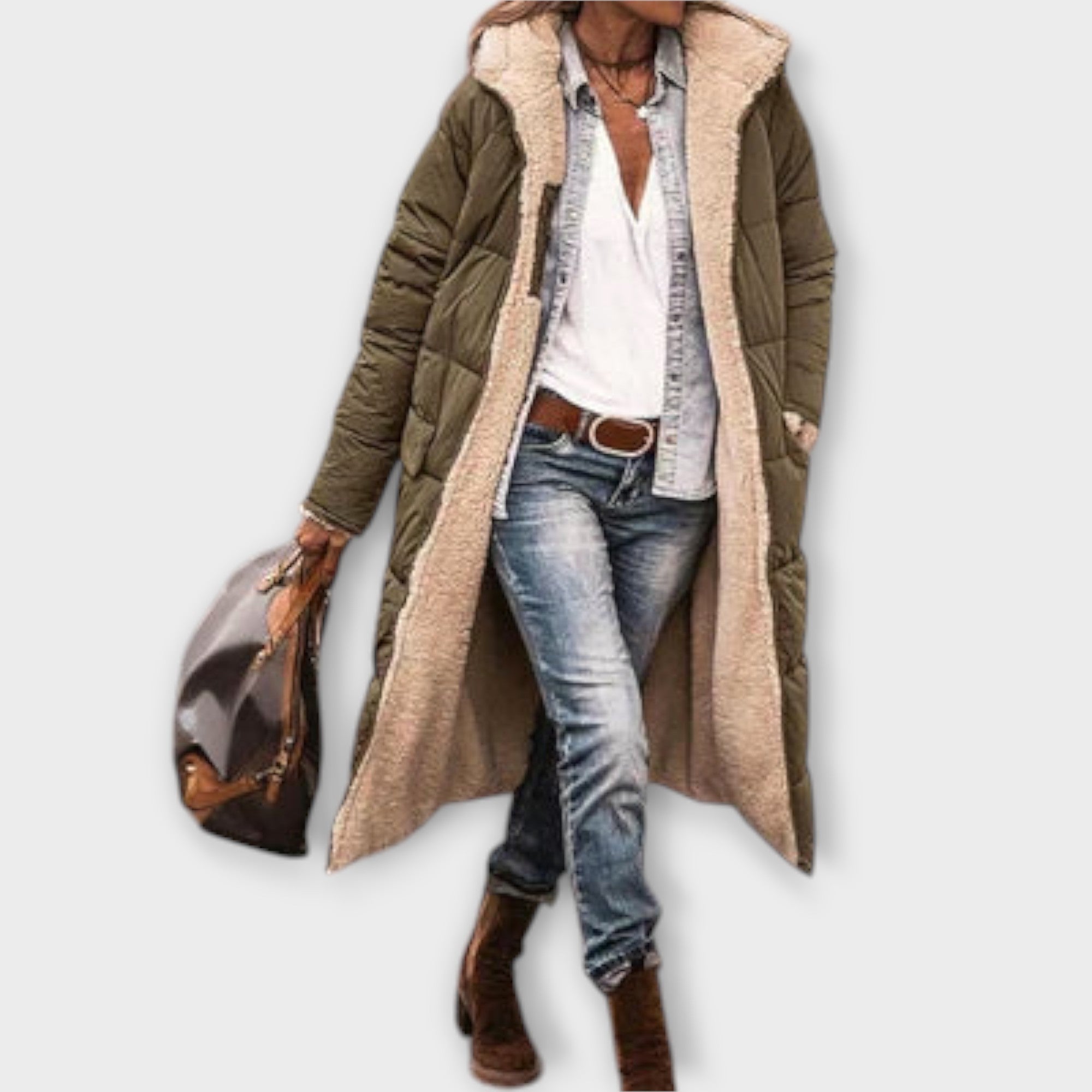 Kora - Comfortable coat with fur