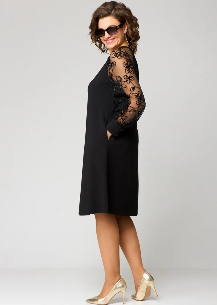 Destiny - Ttendy Lace-Sleeve Dress