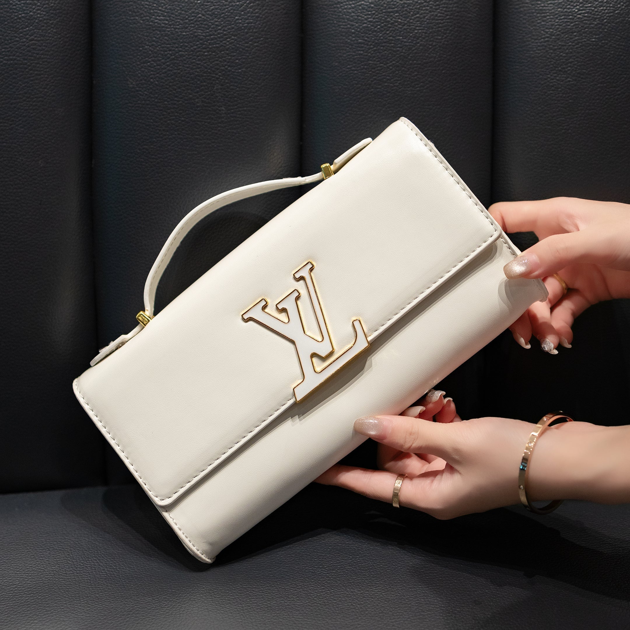 Luxe Texture Leather Handbag